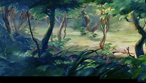 Animation Backgrounds: BAMBI Background Art