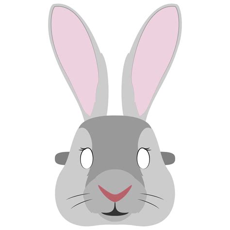 Hare Mask Template | Free Printable Papercraft Templates