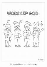 Worship Coloring Pages sketch template