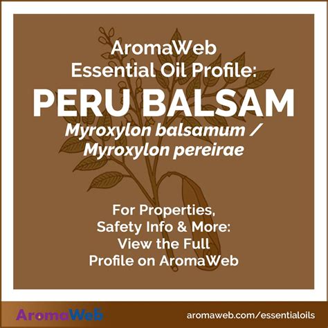 Peru Balsam Essential Oil Uses and Benefits | AromaWeb