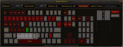 KeybindViewer : Miscellaneous : World of Warcraft AddOns