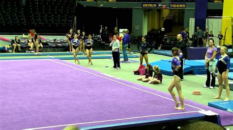 Lauren's Level 7 gymnastics floor routine 9.750 - YouTube