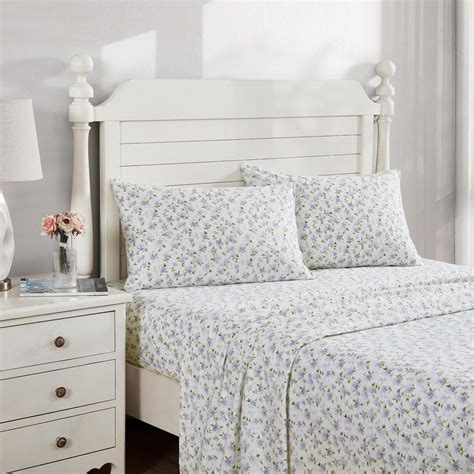 Laura Ashley Virgina Queen Size Cotton Bed Sheet Set - Bunnings Australia