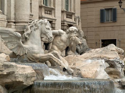 Sculptures Of Trevi Fountain Free Stock Photo - Public Domain Pictures