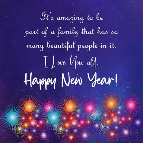 New Year Wishes for Family and Family Members (2025) - WishesMsg