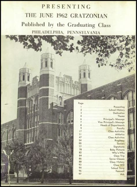 Explore 1962 Gratz High School Yearbook, Philadelphia PA - Classmates