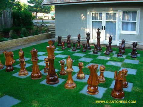 Garden Decoration Ideas - Outdoor Wooden Garden Chess - Perfect for ...