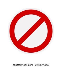 No Sign Isolated Red No Symbol Stock Vector (Royalty Free) 2258395009 | Shutterstock