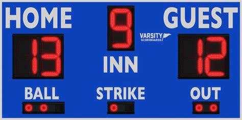 Varsity Scoreboards 3314 Baseball/Softball Scoreboard