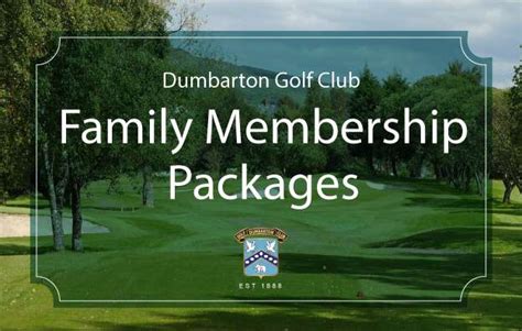 Membership Fees - Dumbarton Golf Club