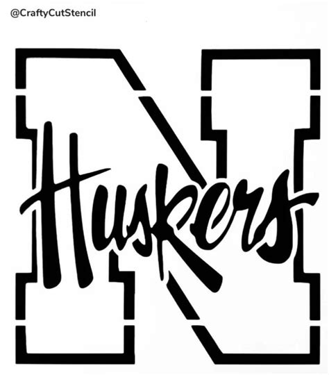 Nebraska Cornhuskers Stencil Durable & Reusable Stencils 7x4 - Etsy