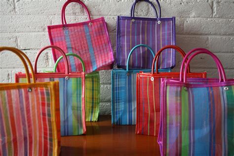 Set of 6 - Mini Market Bags - plastic mesh - Assorted colors - Randomly picked | Market bag ...