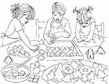 Coloring Pages Baking sketch template