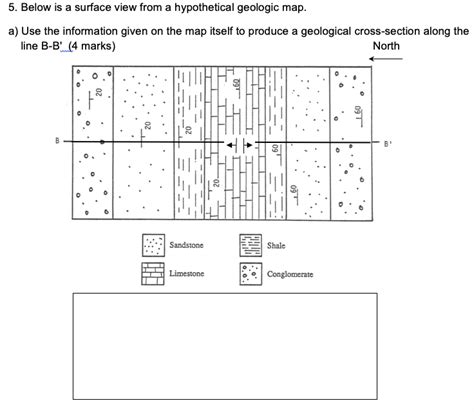 Solved 4. Complete the geological cross sectional view in | Chegg.com