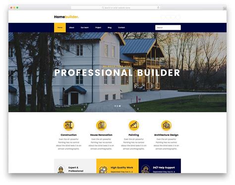 42 Free Home Builder Website Templates To Build Your Online Business