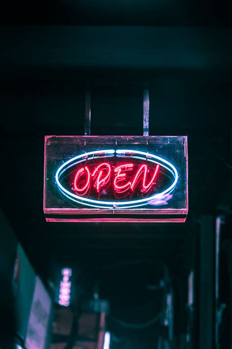 Open Neon Signage Turned on · Free Stock Photo