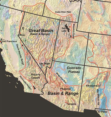 Great Basin Desert Location On Map