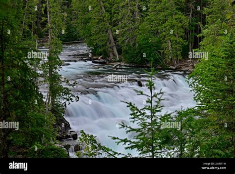 McDonald Falls - Glacier National Park, Montana Stock Photo - Alamy