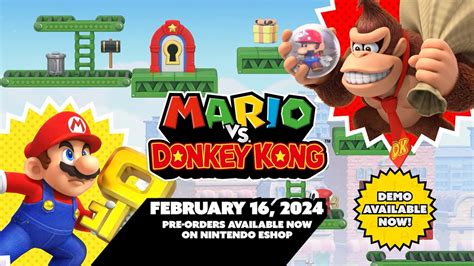 Mario vs. Donkey Kong demo just released, overview trailer