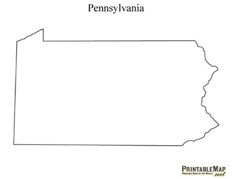 Pennsylvania Map Outline