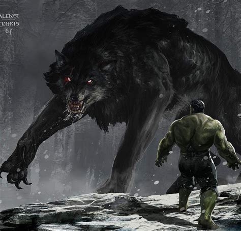 Hulk & Fenris | Hulk art, Hulk artwork, Marvel comics