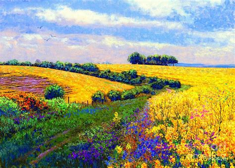 Fields Of Gold Painting by Jane Small