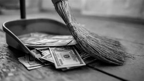 HD wallpaper: money, cash, shovel, sweeper, black, black and white, monochrome photography ...