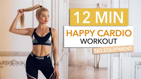 12 MIN HAPPY CARDIO - a good mood High Intensity Choreo / No Equipment I Pamela Reif - YouTube