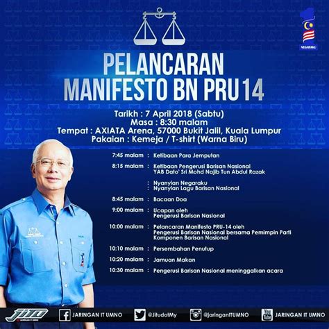 Barisan Nasional Akan Lancarkan Manifesto Sabtu Ini #BetterNation