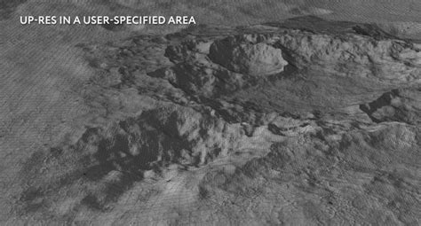 surface craters 3d model