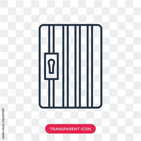 Prison vector icon isolated on transparent background, Prison logo ...