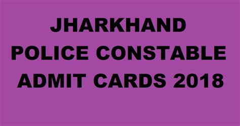 Jharkhand Police Constable Admit Card – Exam Date @www.jssc.in