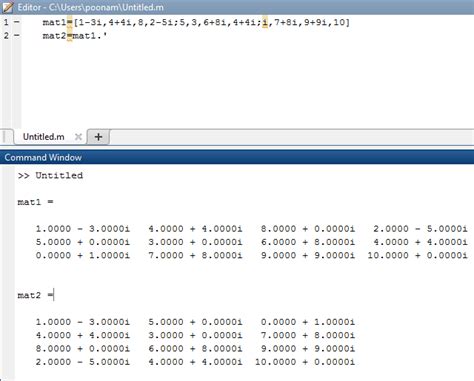 Transpose Matrix Matlab | How We Can Do Transpose Matrix in Matlab?