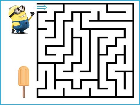 Minion Maze Printable - Printable Word Searches