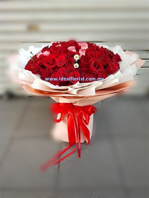 Attractive 99 Roses Bouquet - Ideal Florist & Gift Shop