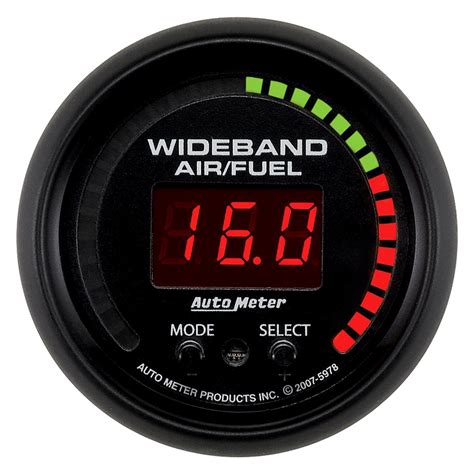 Auto Meter® 5978 - ES Series 2-1/16" Wideband Pro Air/Fuel Ratio Gauge ...