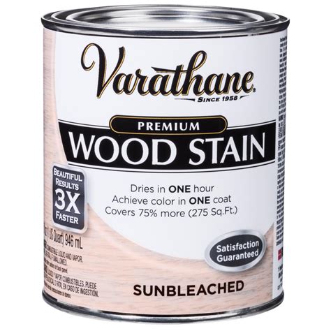 Varathane 1 qt. Sunbleached Premium Fast Dry Interior Wood Stain (2 ...