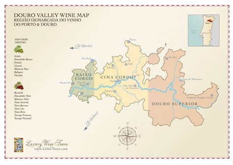 Douro Valley Wine Region Map in 2023 | Wine map, Douro valley, Wine region map