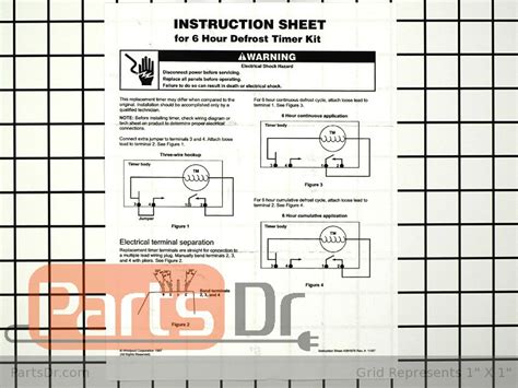 WP4391974 - Whirlpool Refrigerator 6 Hour Defrost Timer | Parts Dr