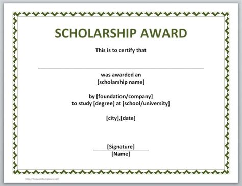 10+ Scholarship Award Certificate Examples – Pdf, Psd, Ai pertaining to ...