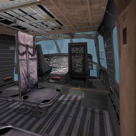 3d blackhawk interior pack model