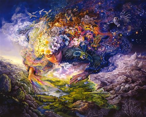 壁纸1280×1024华丽幻想艺术 Josephine Wall 天国的精灵插画集 Breath of Gaia Mystical Fantasy Illustration of ...