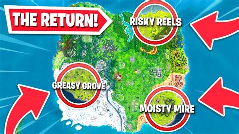 OG locations RETURNING to the Fortnite map! | Geek Gaming Tricks