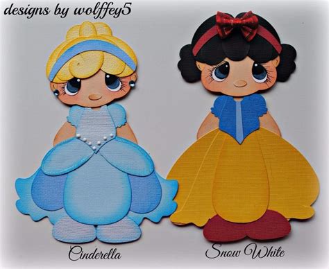 ELITE4U DISNEY PRINCESS paper piecing pre-made scrapbook page diecut ...