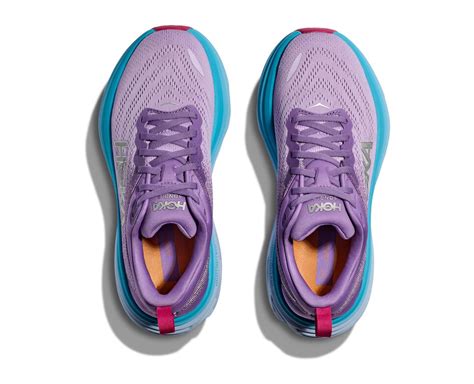 Hoka Women Bondi 8 (Blue/ Purple) – Diamond Kicks