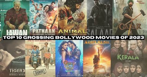 The Top 10 Grossing Bollywood movies of 2023, SRK Dominate the List.