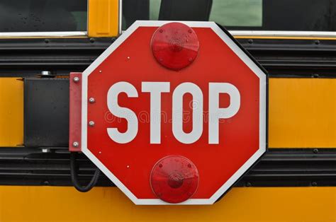 School Bus Stop Sign stock image. Image of transport - 13842071