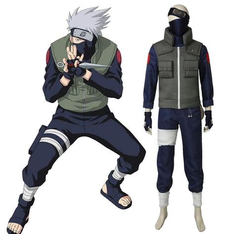 Naruto Kakashi Hatake Cosplay Costume Outfit For Sale | Naruto cosplay ...