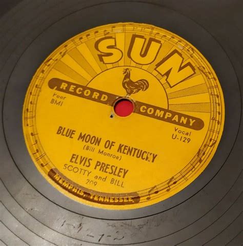 Elvis Presley 78 Rpm U S Sun 209 That S All Right Top Rare Sun Record ...