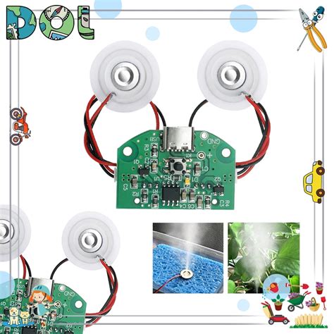 Mini Usb Humidifier Module Atomisation Spray Kit Diy Circuit Board Oscillator | Shopee Philippines